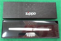UNUSED ZIPPO Brushed Chrome Rollerball Pen