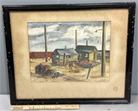 Louis Tytell WPA Style Watercolor Painting