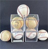 Marvin Miller autographed baseball & others