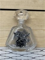 Perfume bottle made in France rose flower