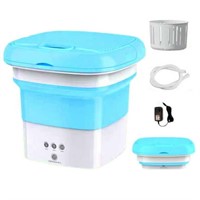 INTBASE 8L Mini Folding Washer  3 Modes  Spin Dry
