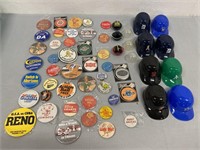 MLB Baseball Buttons & Plastic Helmet Memorabilia