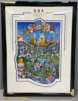 “Olympic Centoonial” Melanie Kent Signed Serigraph