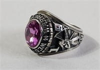 1982 Westwood Warriors class ring pink stone