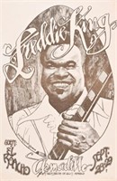 AWHQ Freddie King Poster by Ken Featherston 1974