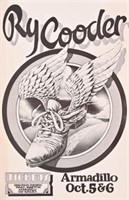 AWHQ Ry Cooder Poster by John Rogers 1976