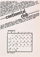 Continental Club Austin TX 1st Anniv 1980 Calendar