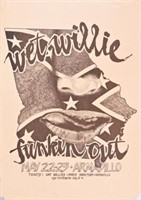 AWHQ Wet Willie poster by Ken Featherston 1974