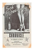 Austin Chronicle 5th Anniversary Guy Juke Poster