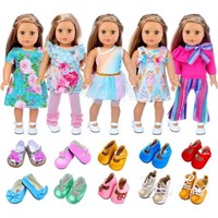 ZITA ELEMENT 18" Girl Doll Clothes and Shoes