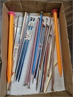 KNITTING NEEDLES BOX LOT