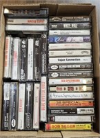 OLD CASSETTE TAPES BOX LOT