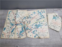 Vintage Huntsville Lake of Bays Maps