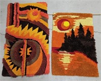 2 Hook Rugs Tapestrys