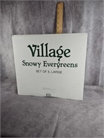 VILLAGE SNOWY EVERGREENS LARGE - DEPARTMENT 56