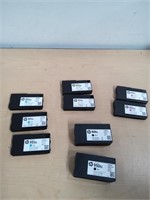 Assorted hp Ink (9) Cartridges