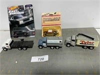 Dodge Charger, IH Scout, 3 trucks