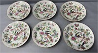 6 Chinese Famille Rose Plates