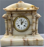 1855 Vincent & Cie French Onyx  Clock, Medaille
