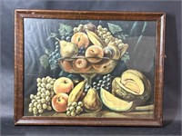 Fruit Bowl Still Life Oil Painting Print