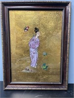 Guan Yin Reverse Painting on Glass