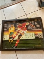 Signed soccer painting Ssebunya