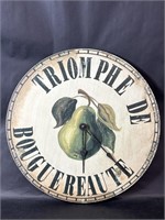 Vintage Styled Pear Wall Clock