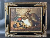 Alfred R Barber Escaped: Two Rabbits Guinea Art