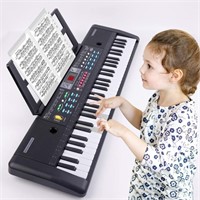 M SANMERSEN Kids Keyboard Piano 61 Keys with Micro