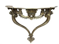 Large Gold Gilt Wood Carved Shelf Sconce