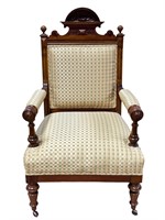 Antique Eastlake Style Captains Chair
