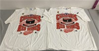 2 1995 Western Conference Detroit Red Wings Shirts