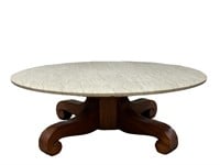 Marble Top Round Coffee Table