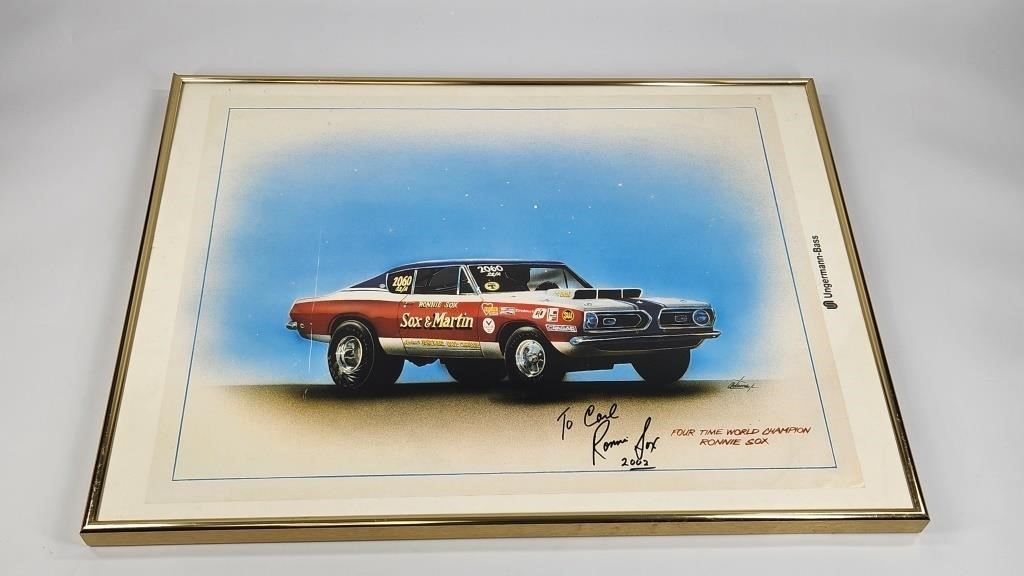 RONNIE SOX FRAMED PRINT SIGNED