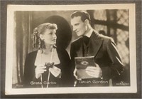 GRETA GARBO: MANOLI Tobacco Card (1933)
