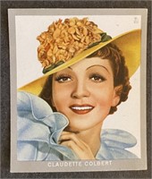 CLAUDETTE COLBERT: Scarce MONOPOL Tobacco Card