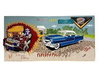 Large Signed  1955 Cadillac Folk Art Painting