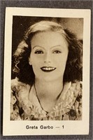 GRETA GARBO:  MONOPOL Tobacco Card (1932)