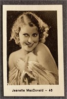 JEANETTE MACDONALD: MONOPOL Tobacco Card (1932)