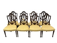 8- Antique Harp-Back Dining Chairs