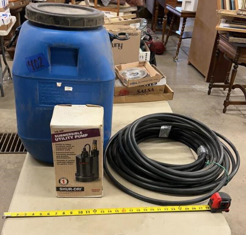 Rainbird 1/2” flex hose, rubber 3/8” double