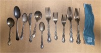 Group of Antique BIRKS Regency Plate Cutlery