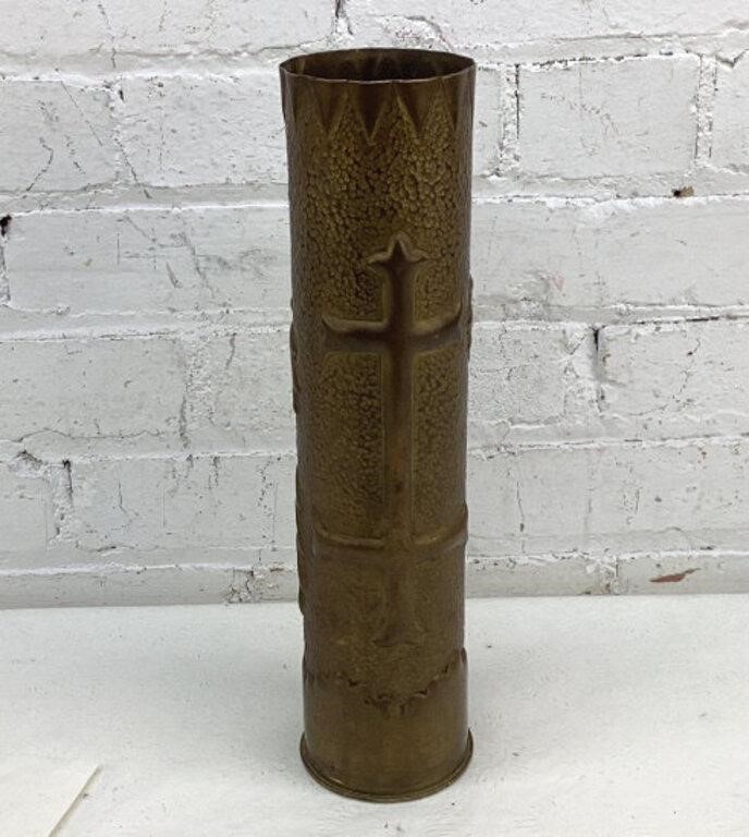 13.5" military Shell Trench Art