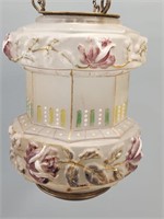 Edwardian Art Glass Pendant Drop Lamp Shade