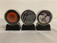 3 Hockey Puck Memorabilia