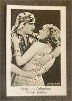 RUDOLPH VALENTINO: Antique Tobacco Card (1931)