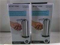 2 touchless soap dispensers