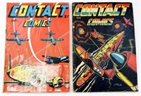 (2) 1945 CONTACT COMICS - WAR PLANES