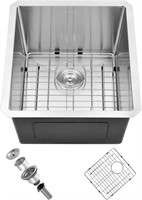 Aschael 17 Undermount Bar Sink  17x19x10 Inch  16