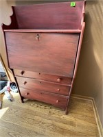 Secretary desk: 30.5 in x 53 in  x 13 in